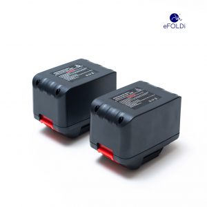 Ersatz Lithium Akku für eFOLDI Classic Elektrorollstuhl pro Stück (Achtung: Bei Komplett-Tausch immer 2 Stück erforderlich)