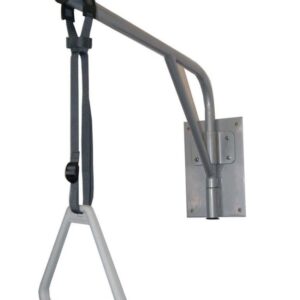 Bettgalgen zur Wandmontage, Bettaufrichter (inkl. Wandplatte, ohne Befestigungsmaterial), Ausleger ca. 73cm, beidseitig schwenkbar, Griff höhenverstellbar, bis 100kg belastbar